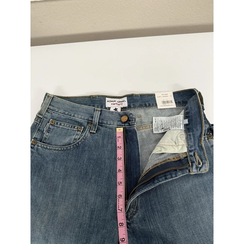 NWT Adam Kimmel Carhartt Collaboration Denim Jeans XS Regular Blue AKB17 IRR